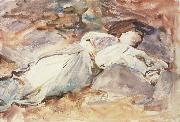 John Singer Sargent Violet Sleeping Spain oil painting artist